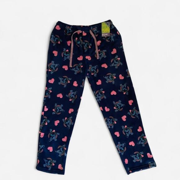 Disney Lilo & Stitch blue and pink pijamas pants sleepwear - size L - Picture 6 of 6